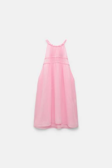 Dorothee Schumacher Silk-georgette tank top candy pink