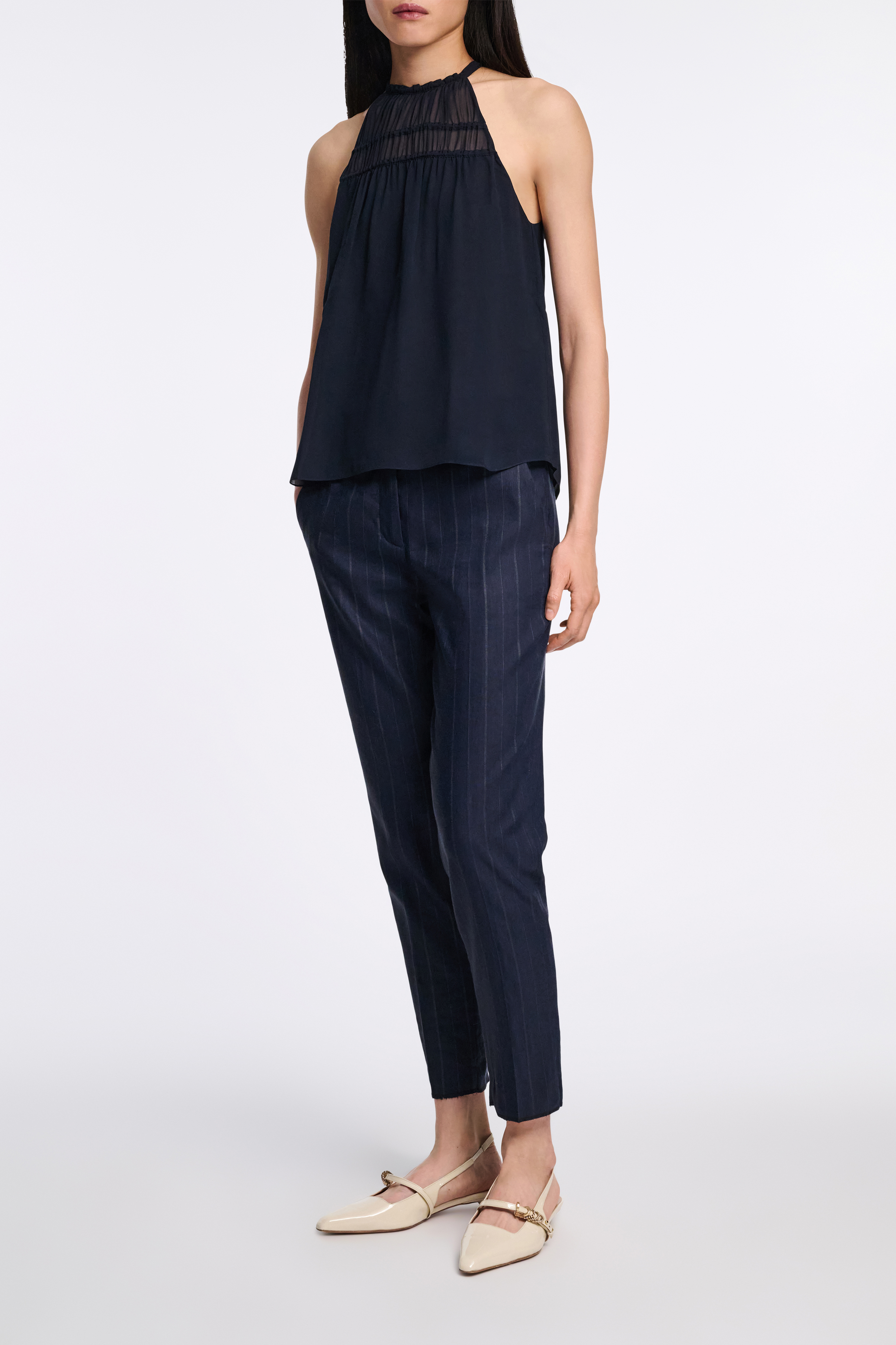 Dorothee Schumacher Silk-georgette tank