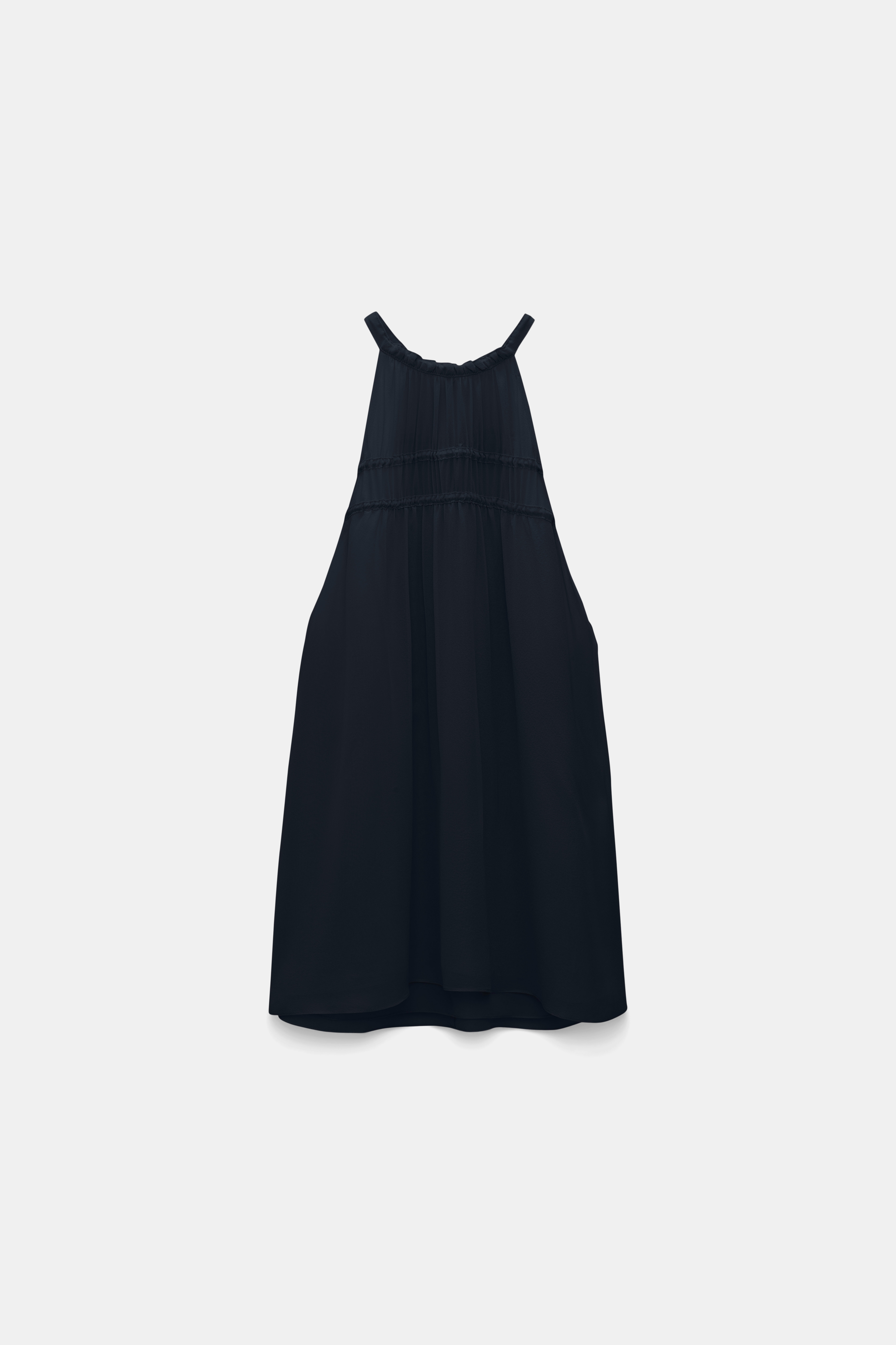 Dorothee Schumacher Silk-georgette tank top dark navy