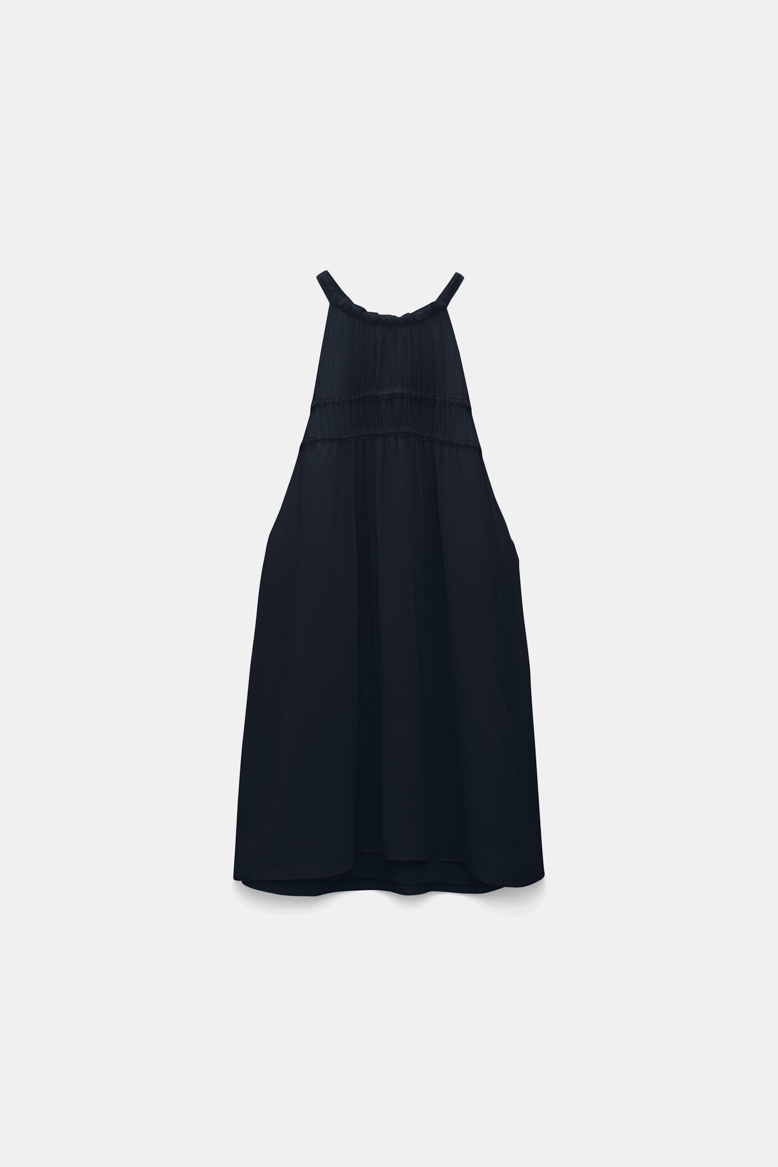 Dorothee Schumacher Silk-georgette tank top dark navy