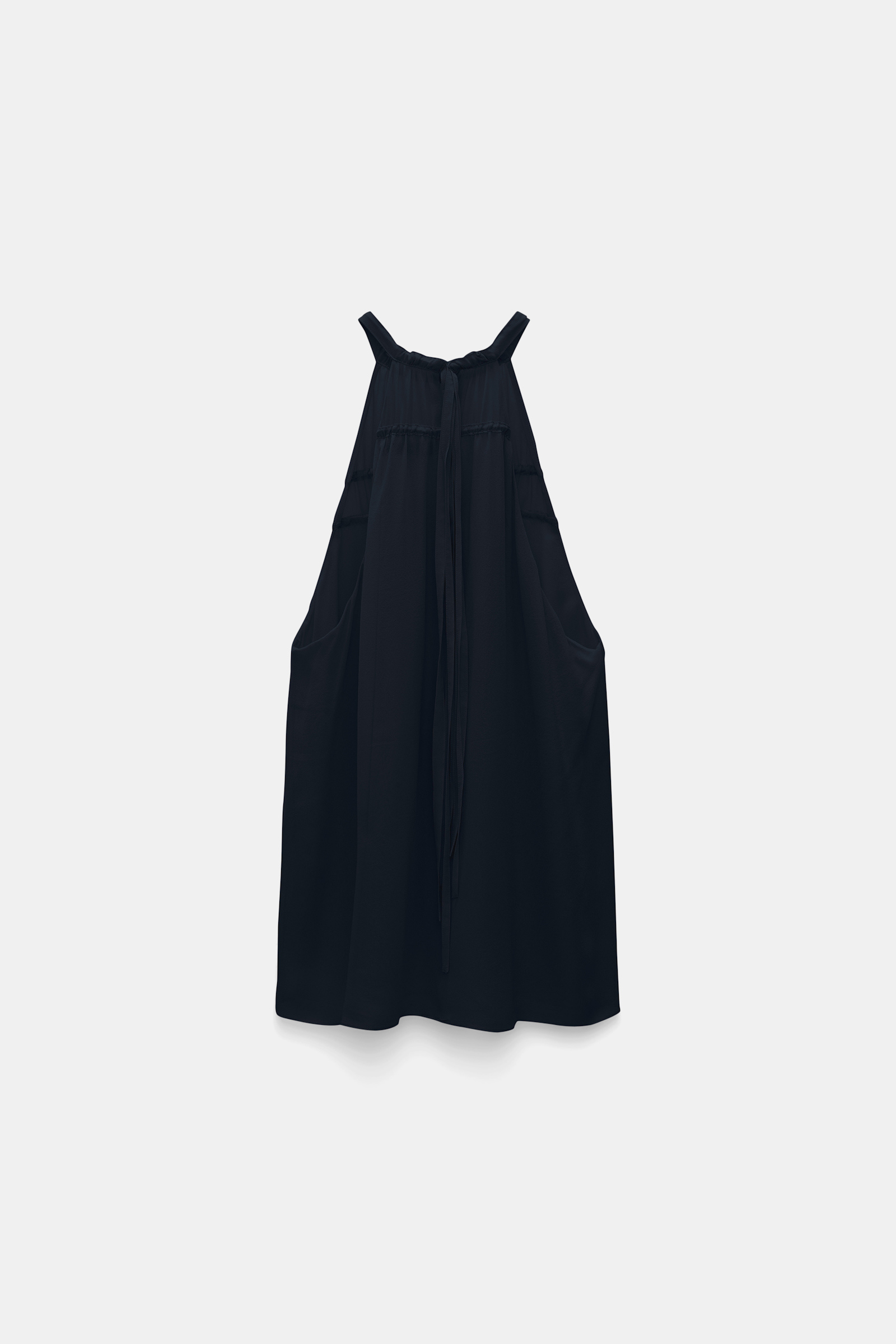 Dorothee Schumacher Silk-georgette tank top dark navy