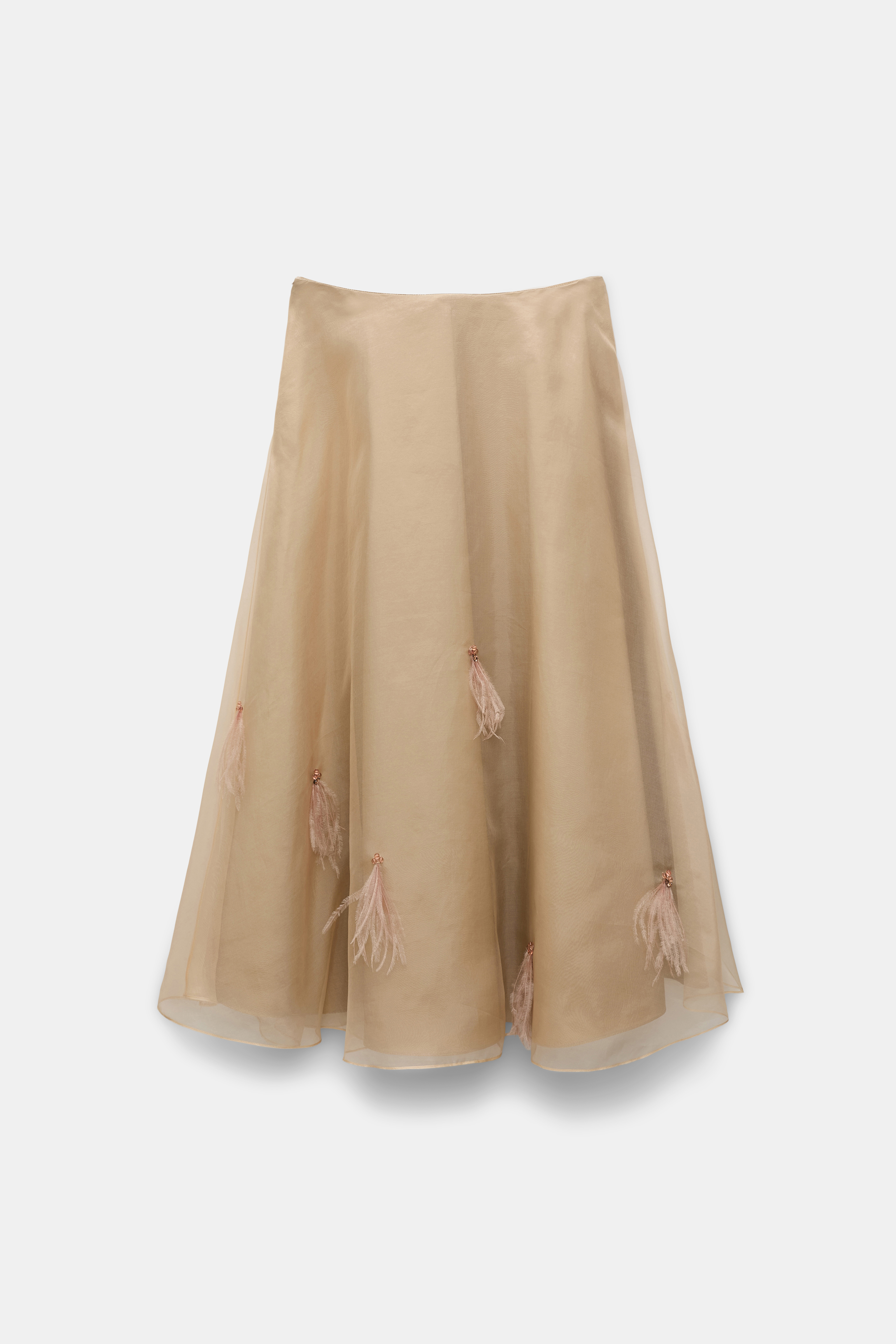 【Dorothee Schumacher】ストライプシルクツイルミディスカート Dorothee Schumacher lace-appliqué Camisole Silk Dress