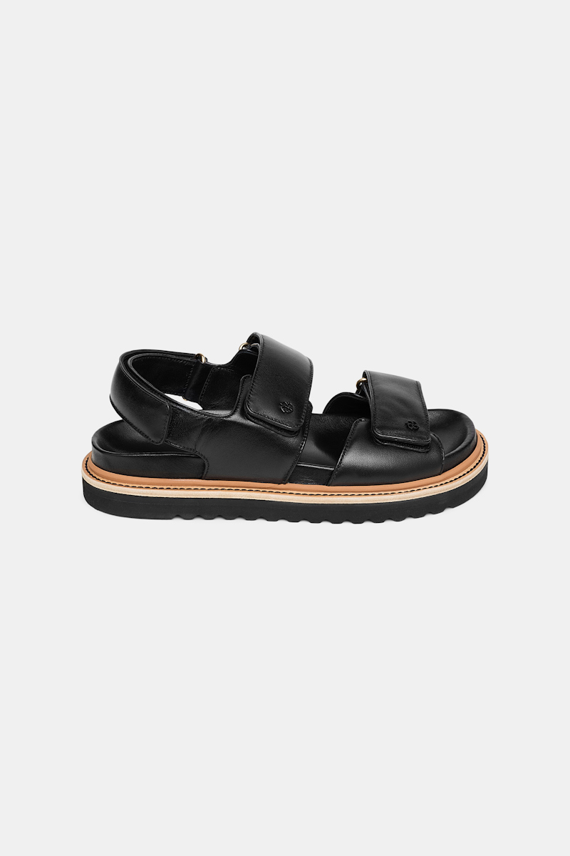 Dorothee Schumacher Leather Velcro Strap Sandals