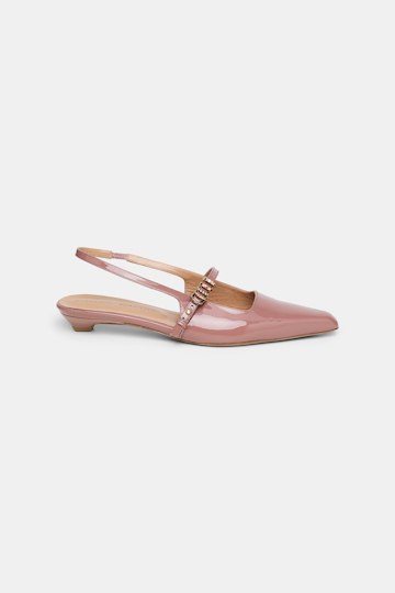 Dorothee Schumacher Flache Slingback-Pumps mit Signature D-Rings copper