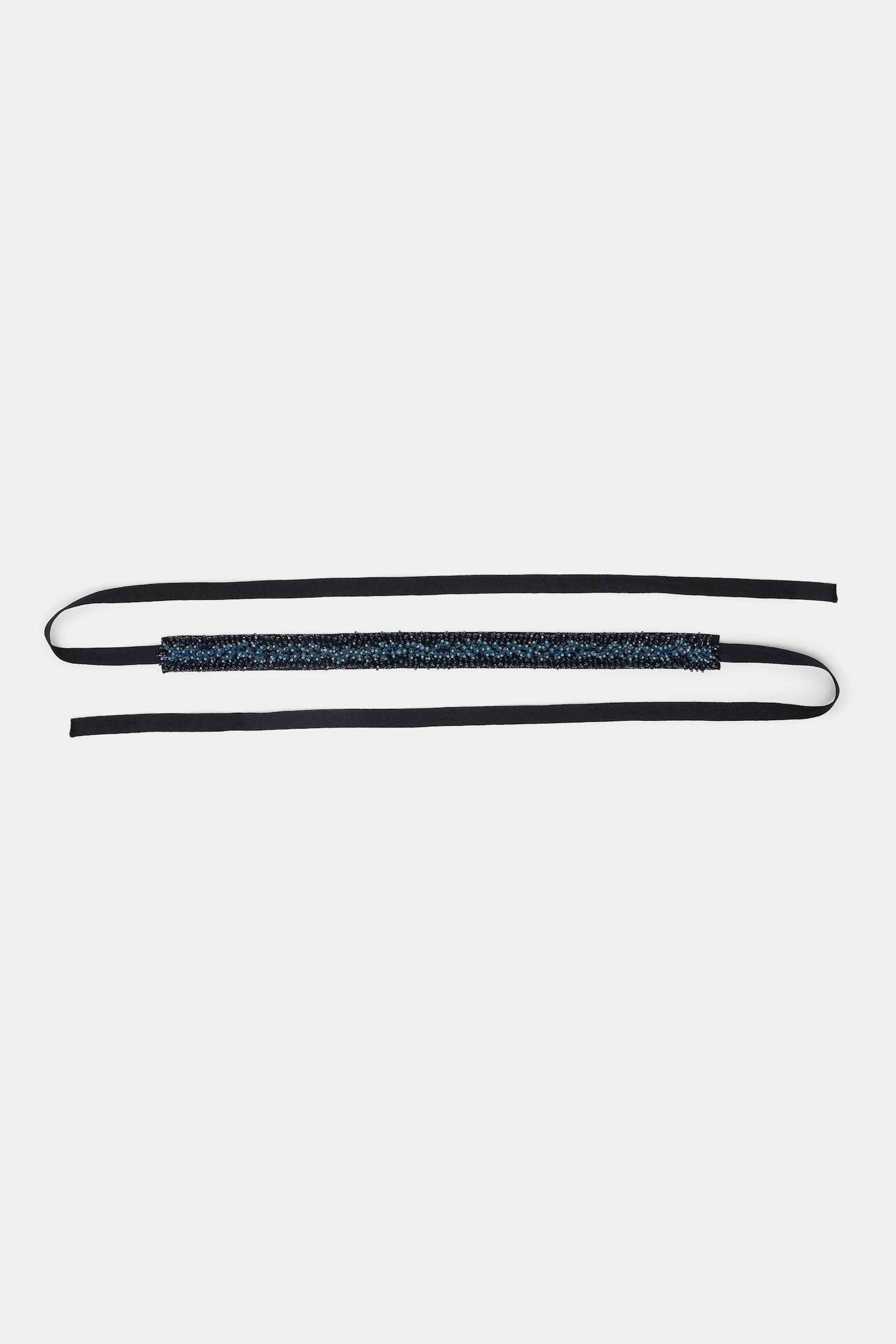 Dorothee Schumacher Von Hand bestickter Bindegürtel powder blue