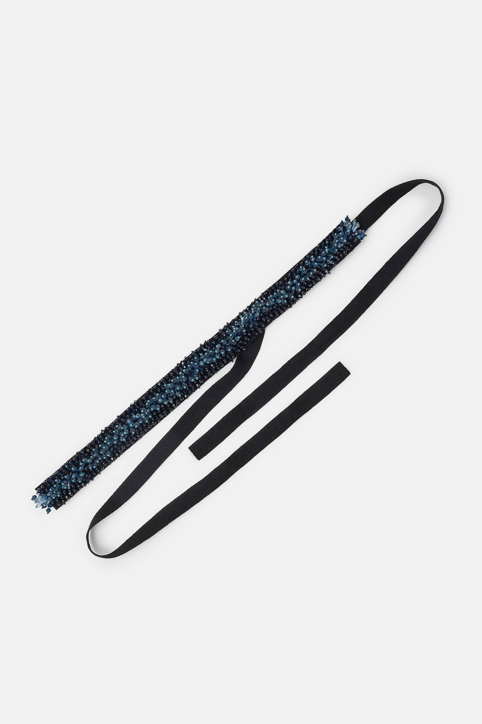 Dorothee Schumacher Von Hand bestickter Bindegürtel powder blue