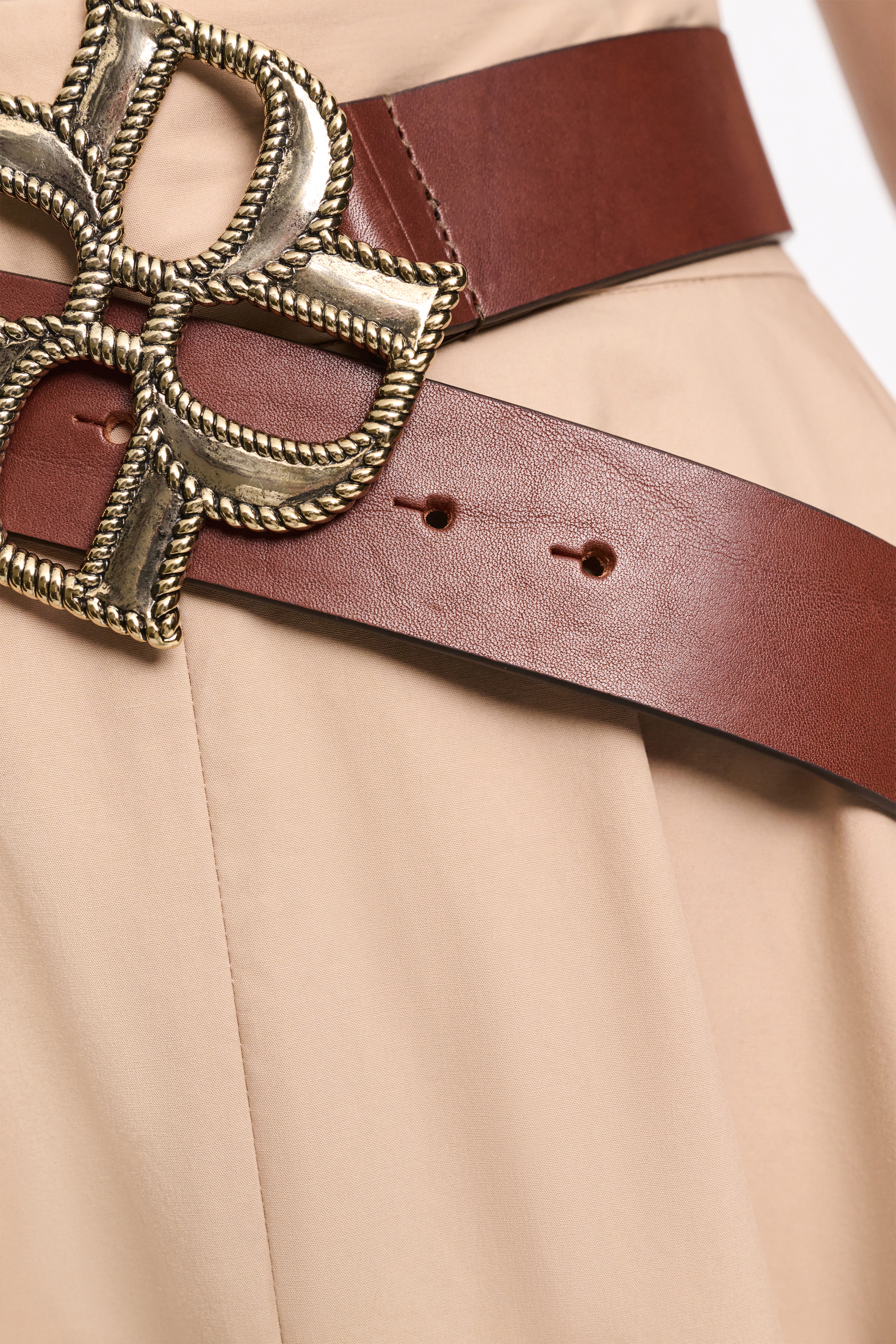 VINTAGE ROSE drose belt 4cm vintage cuoio | Dorothee Schumacher
