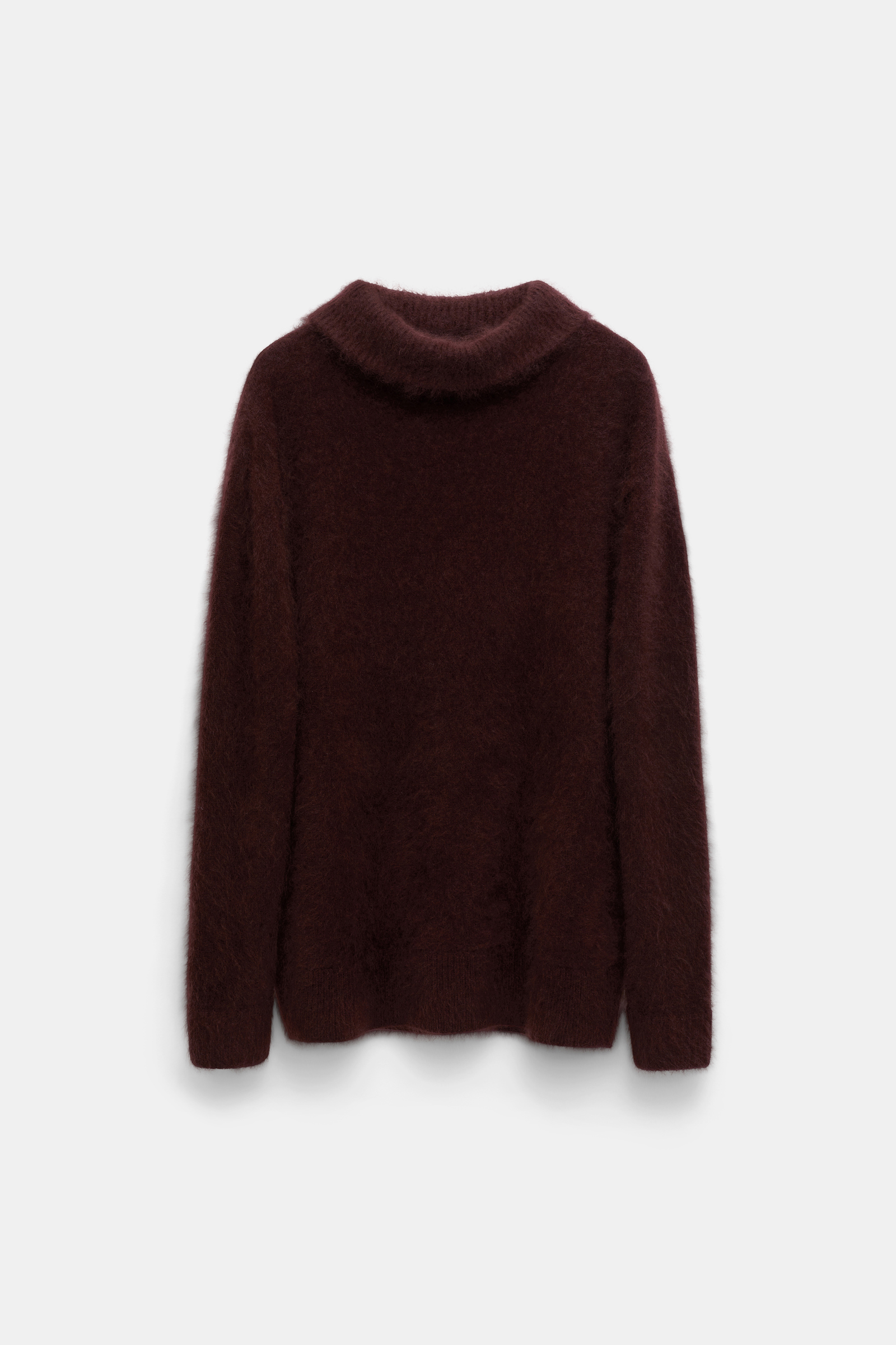 Dorothee Schumacher Fluffy Rollkragenpullover aus Merino und Kaschmir dark chocolate