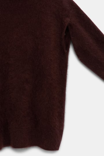 Dorothee Schumacher Fluffy Rollkragenpullover aus Merino und Kaschmir dark chocolate