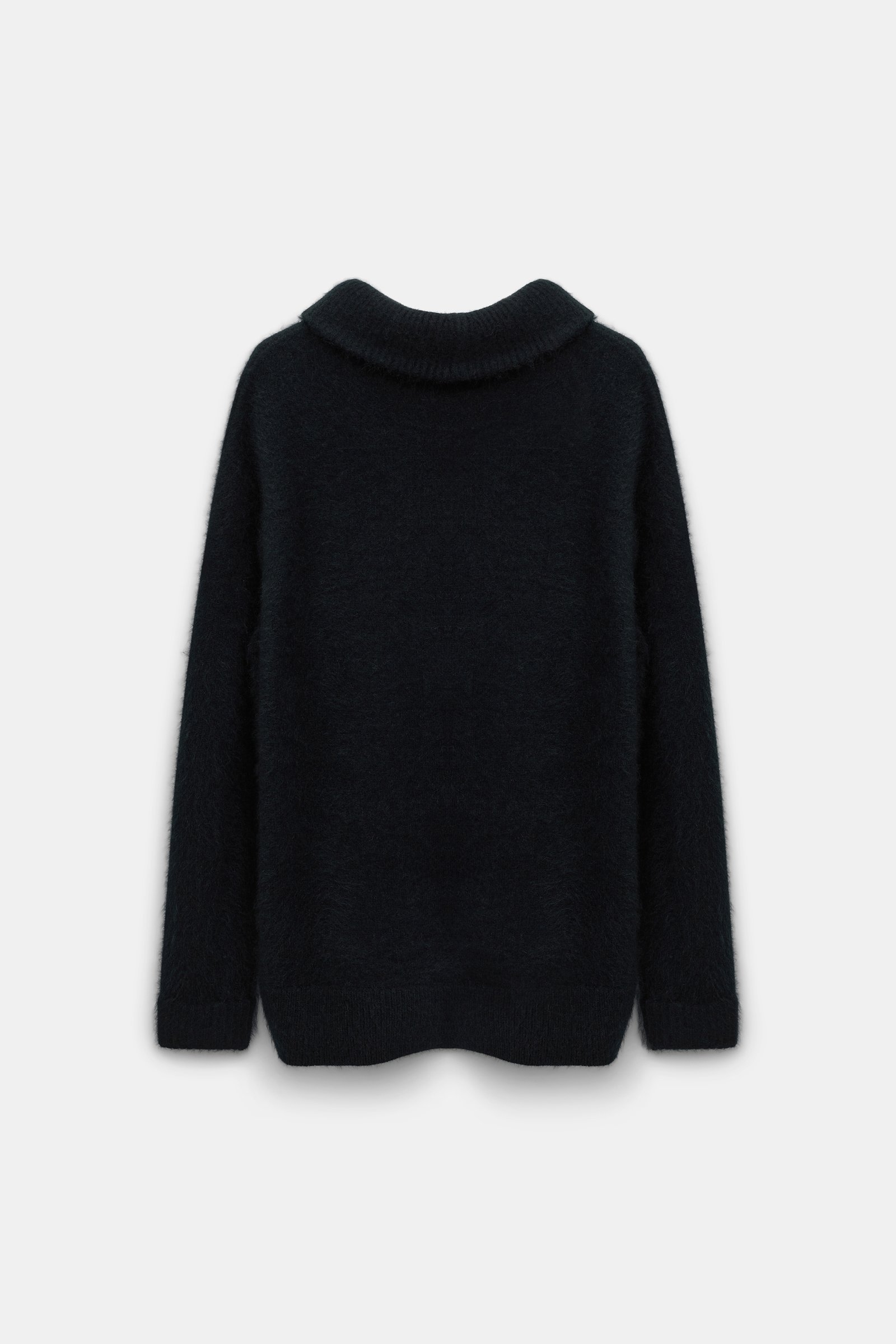 Dorothee Schumacher Fluffy Rollkragenpullover aus Merino und Kaschmir pure black