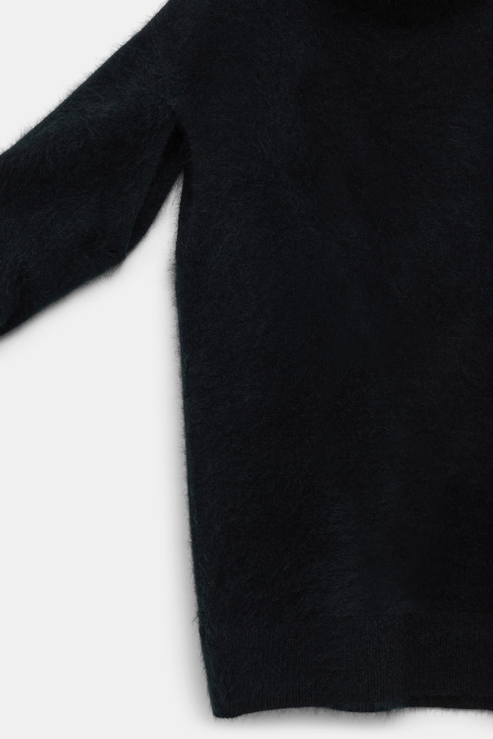 Dorothee Schumacher Fluffy Rollkragenpullover aus Merino und Kaschmir pure black