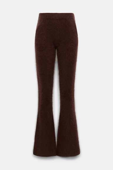 Dorothee Schumacher Virgin Merino-cashmere pants dark chocolate
