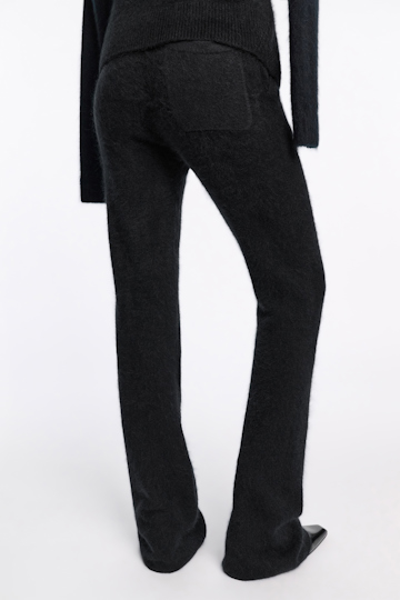Dorothee Schumacher Virgin Merino-cashmere pants pure black