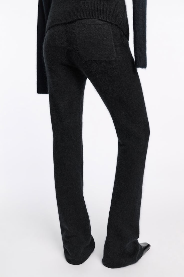 Dorothee Schumacher Fluffy Hose aus Merino und Kaschmir pure black