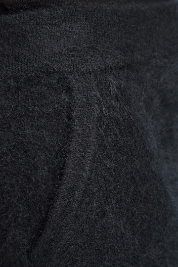 Dorothee Schumacher Fluffy Minirock aus Merino und Kaschmir pure black