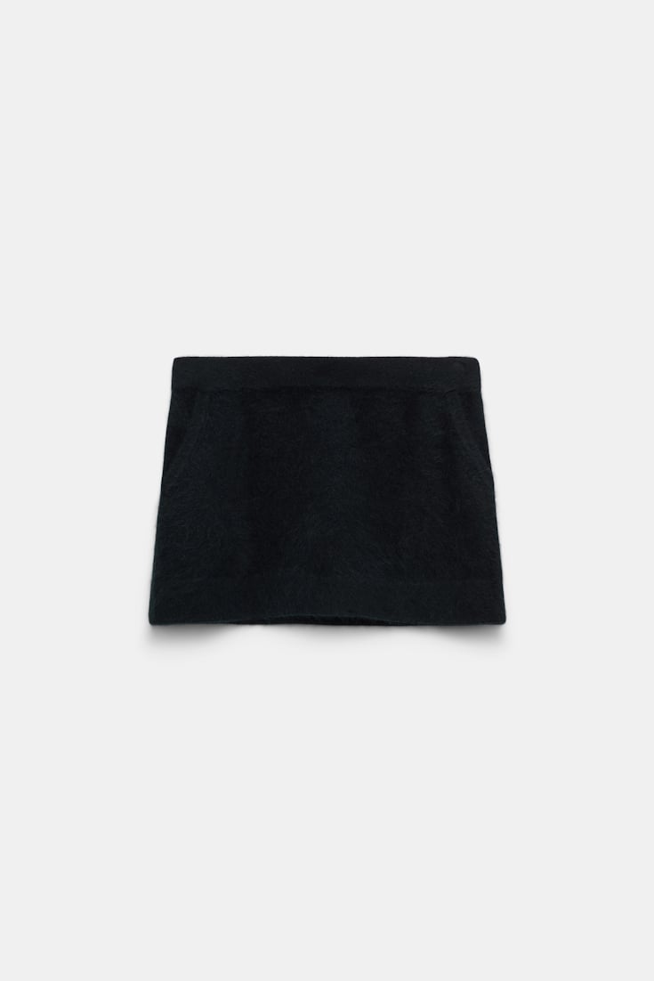 Dorothee Schumacher Virgin Merino-cashmere mini-skirt pure black