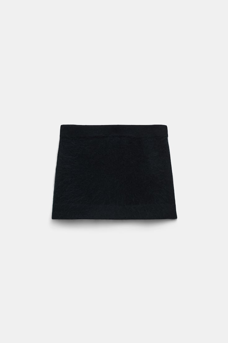 Dorothee Schumacher Virgin Merino-cashmere mini-skirt pure black
