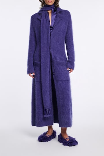 Dorothee Schumacher Virgin Merino-cashmere coat lavendel night