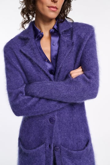 Dorothee Schumacher Virgin Merino-cashmere coat lavendel night