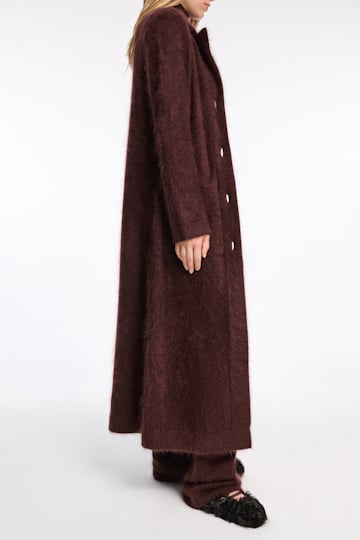 Dorothee Schumacher Virgin Merino-cashmere coat dark chocolate