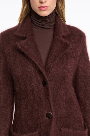 Dorothee Schumacher Virgin Merino-cashmere coat dark chocolate