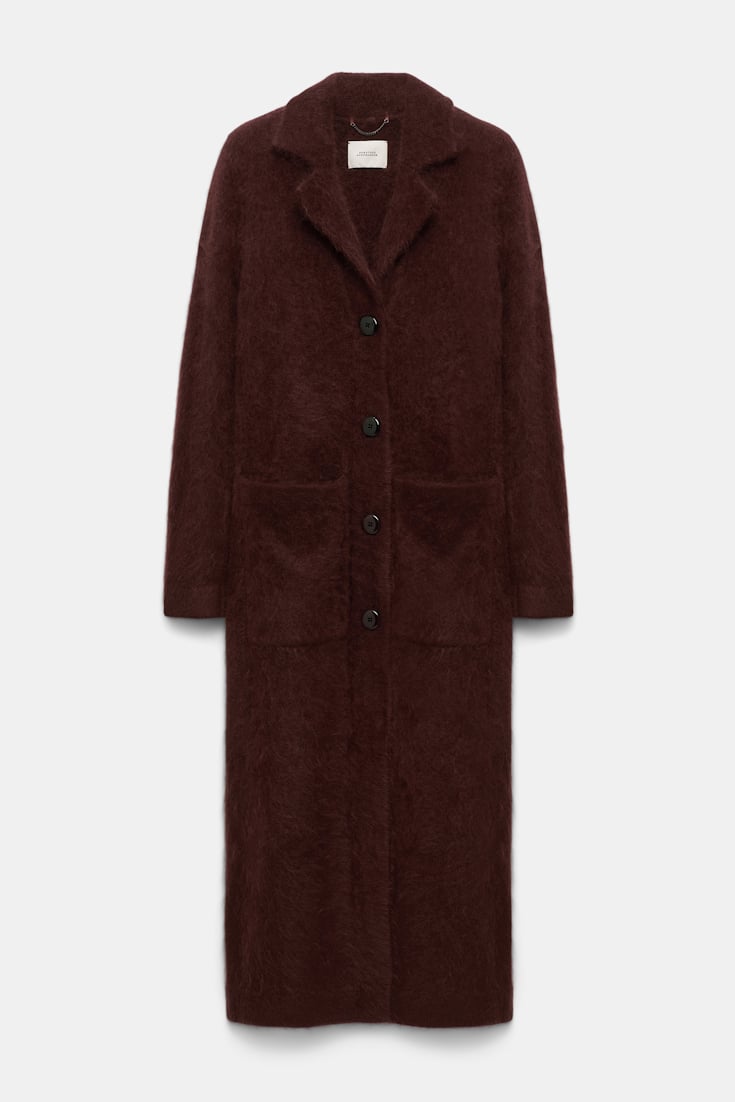 Dorothee Schumacher Virgin Merino-cashmere coat dark chocolate