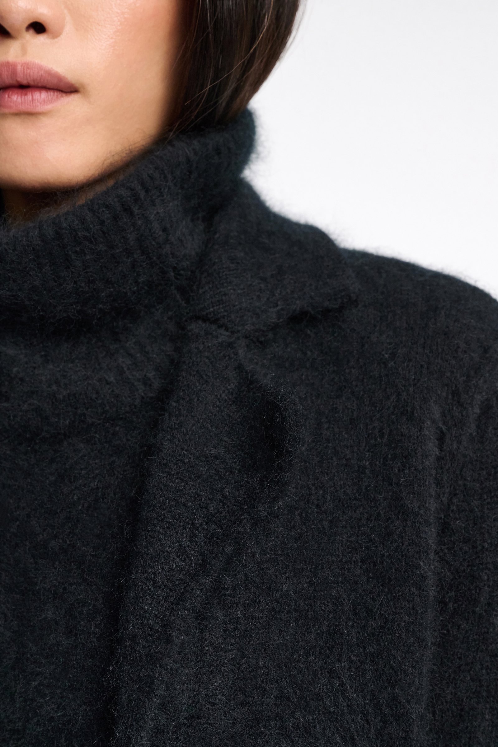 Dorothee Schumacher Virgin Merino-cashmere coat pure black