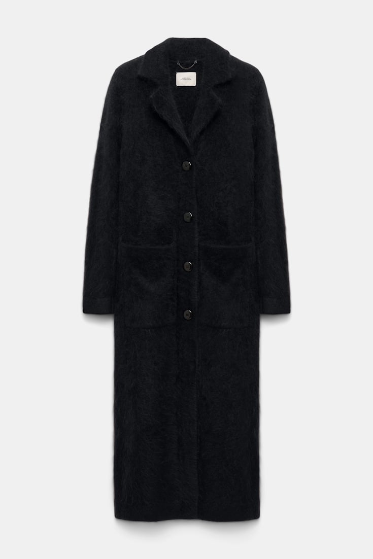 Dorothee Schumacher Virgin Merino-cashmere coat pure black