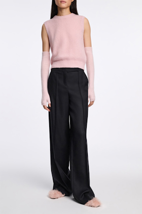 Dorothee Schumacher Fluffy Handschuhe aus Merino und Kaschmir candy rose
