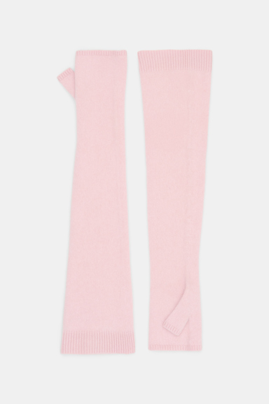 Dorothee Schumacher Virgin Merino-cashmere arm-warmers candy rose