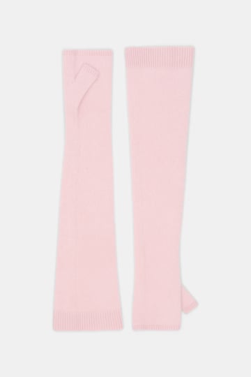 Dorothee Schumacher Fluffy Handschuhe aus Merino und Kaschmir candy rose