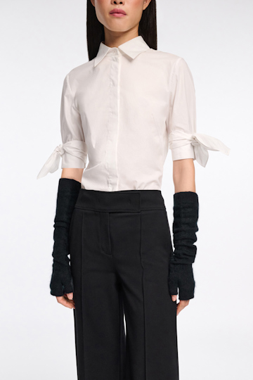 Dorothee Schumacher Fluffy Handschuhe aus Merino und Kaschmir pure black