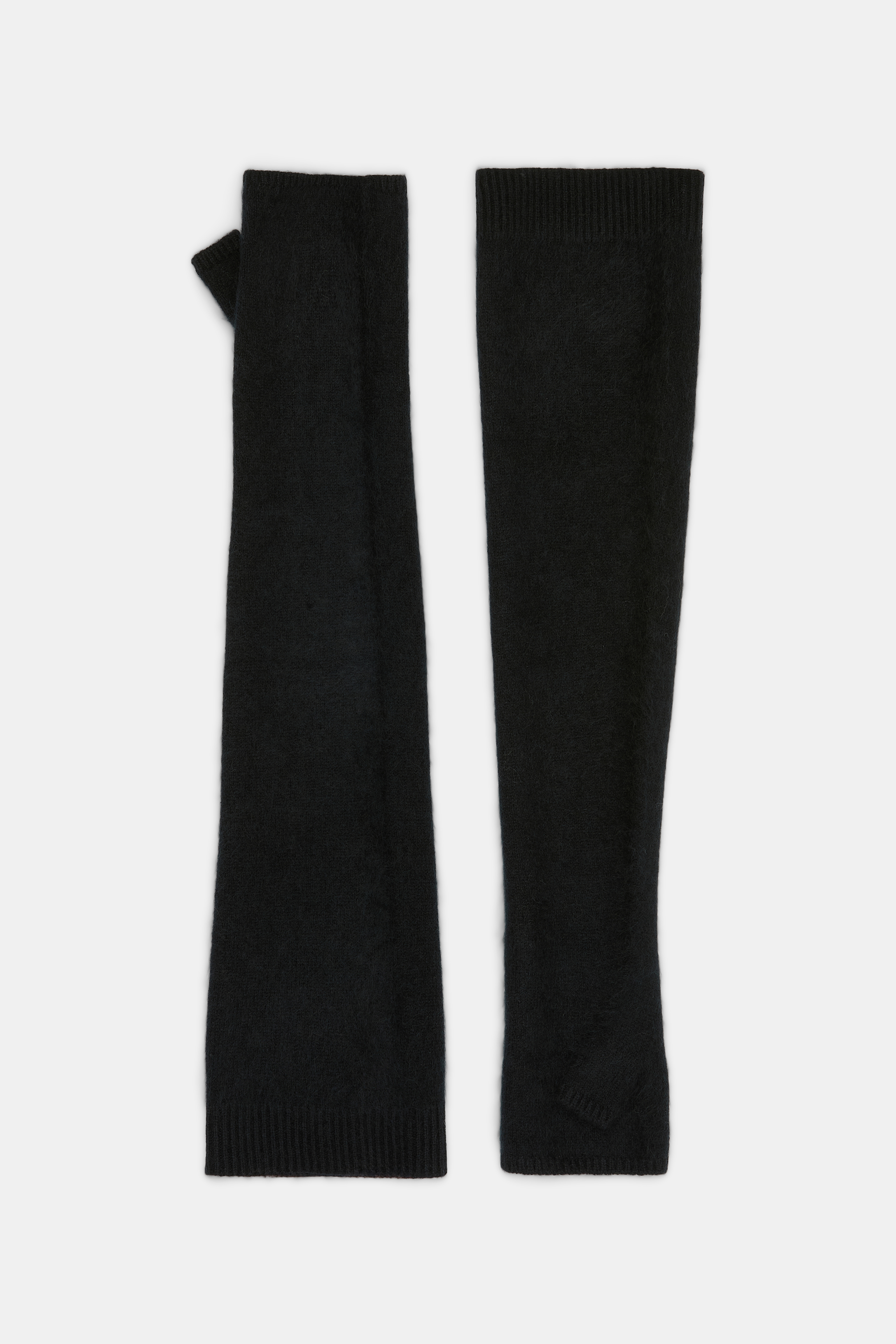 Dorothee Schumacher Virgin Merino-cashmere arm-warmers pure black
