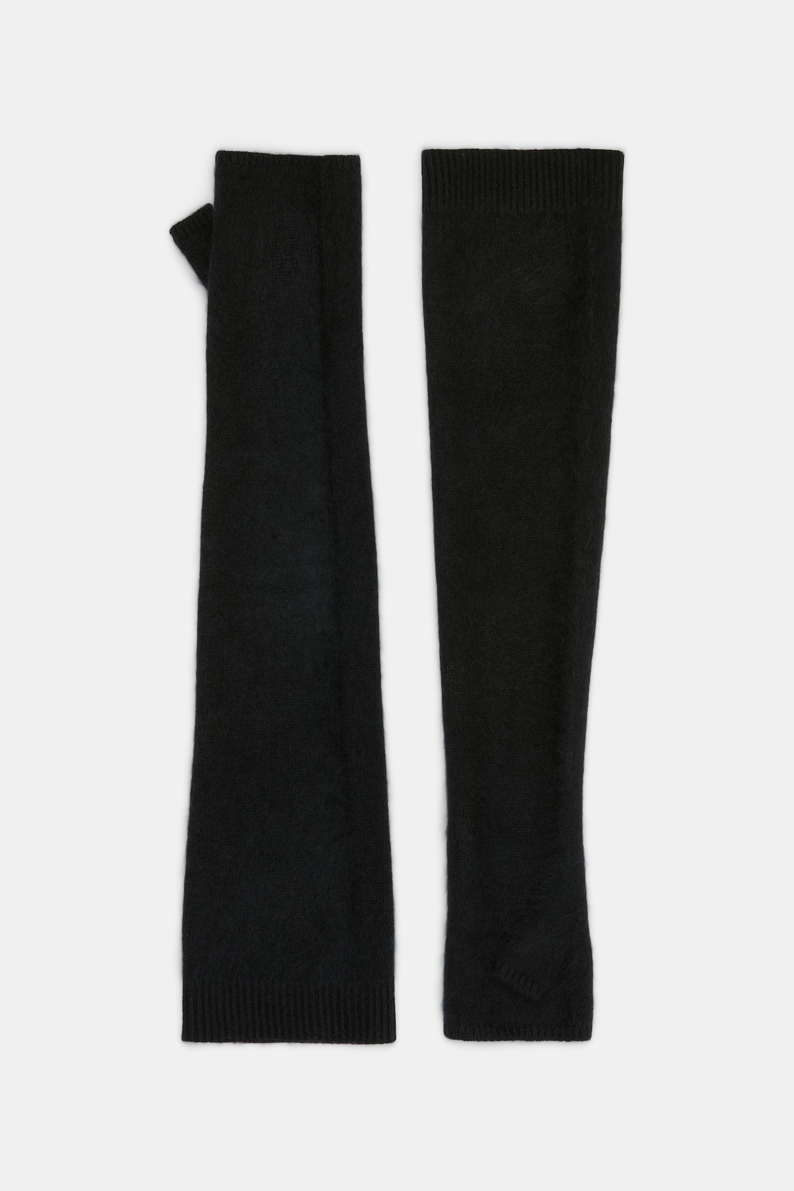 Dorothee Schumacher Fluffy Handschuhe aus Merino und Kaschmir pure black