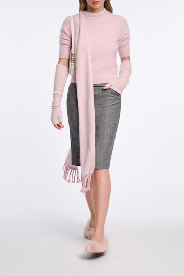Dorothee Schumacher Fluffy Rollkragenpullover candy rose