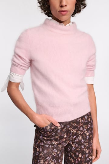 Dorothee Schumacher Fluffy Rollkragenpullover candy rose