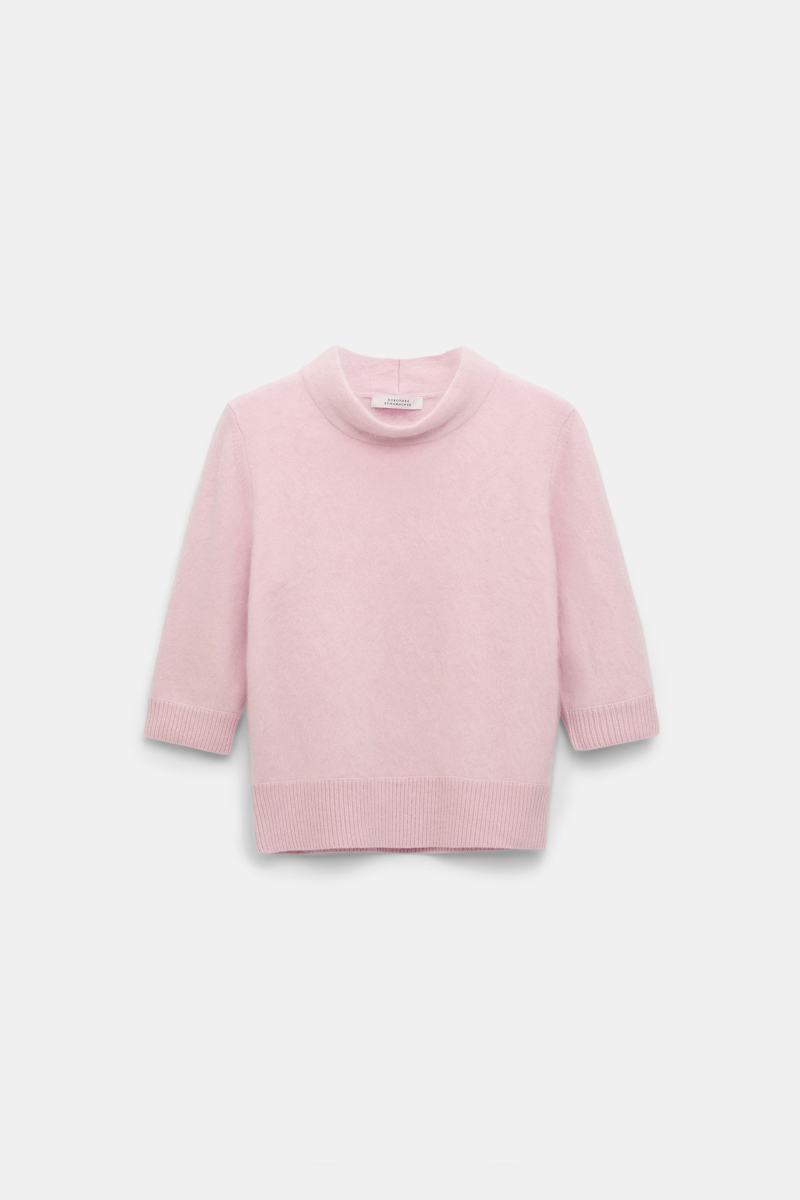 Dorothee Schumacher Virgin Merino-cashmere Turtleneck Pullover In Pink