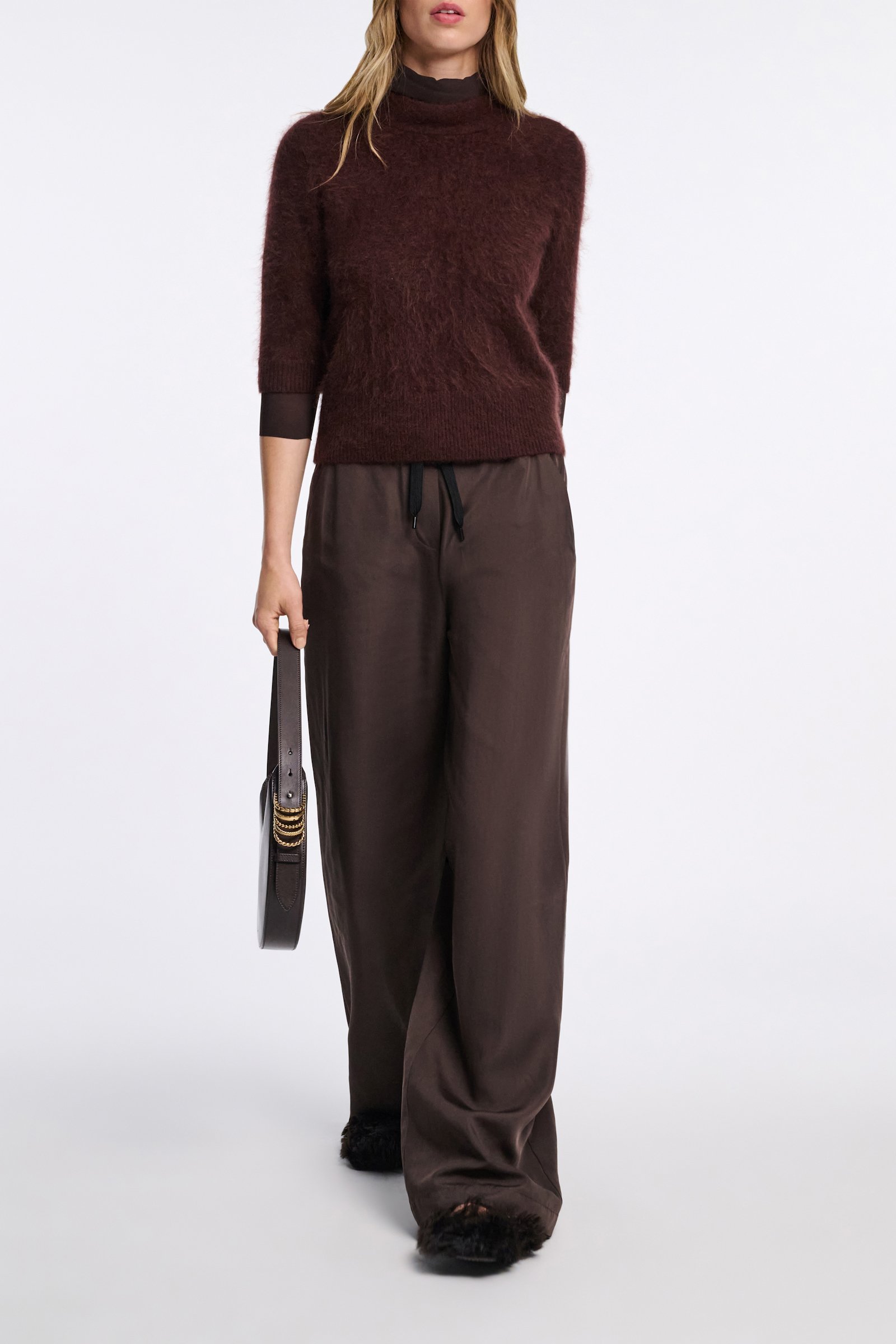 Dorothee Schumacher Fluffy Rollkragenpullover dark chocolate