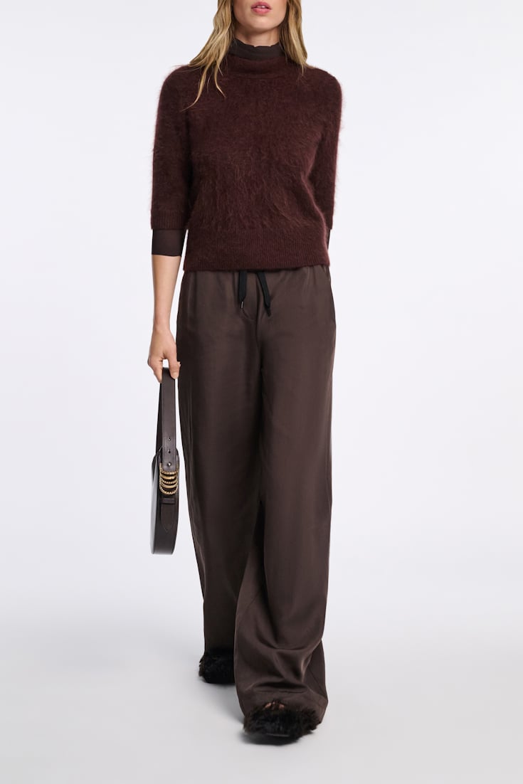 Dorothee Schumacher Fluffy Rollkragenpullover dark chocolate