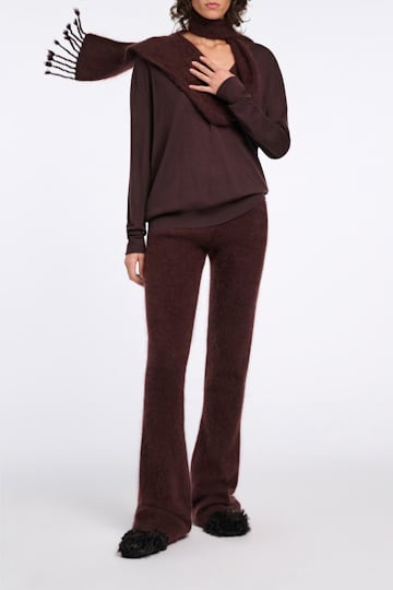 Dorothee Schumacher Fluffy Schal dark chocolate