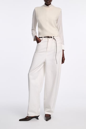Dorothee Schumacher Top mit Rundhalsausschnitt camellia white