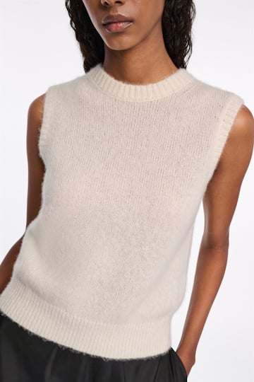 Dorothee Schumacher Top mit Rundhalsausschnitt camellia white