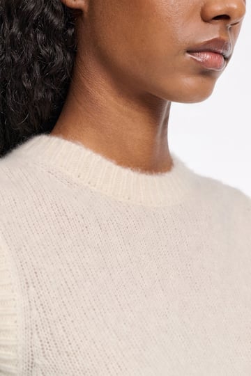 Dorothee Schumacher Top mit Rundhalsausschnitt camellia white