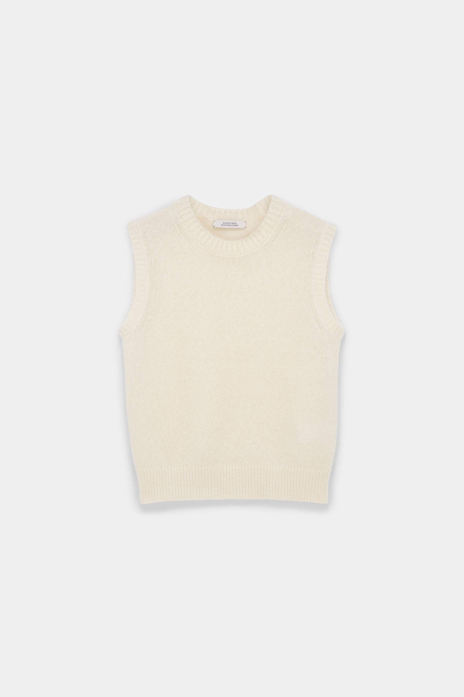 Dorothee Schumacher Top mit Rundhalsausschnitt camellia white