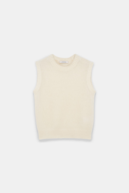 Dorothee Schumacher New cashmere knit shell camellia white