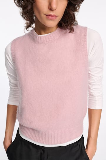 Dorothee Schumacher Top mit Rundhalsausschnitt light pink