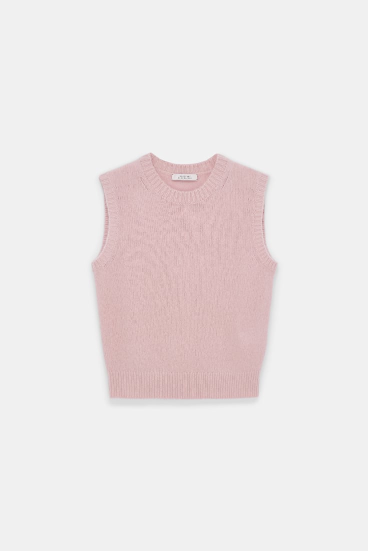Dorothee Schumacher New cashmere knit shell light pink