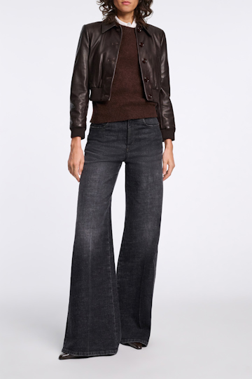 Dorothee Schumacher Top mit Rundhalsausschnitt chocolate