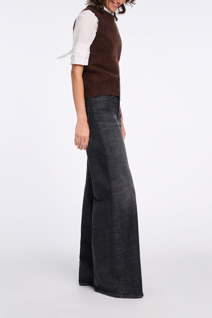 Dorothee Schumacher Top mit Rundhalsausschnitt chocolate