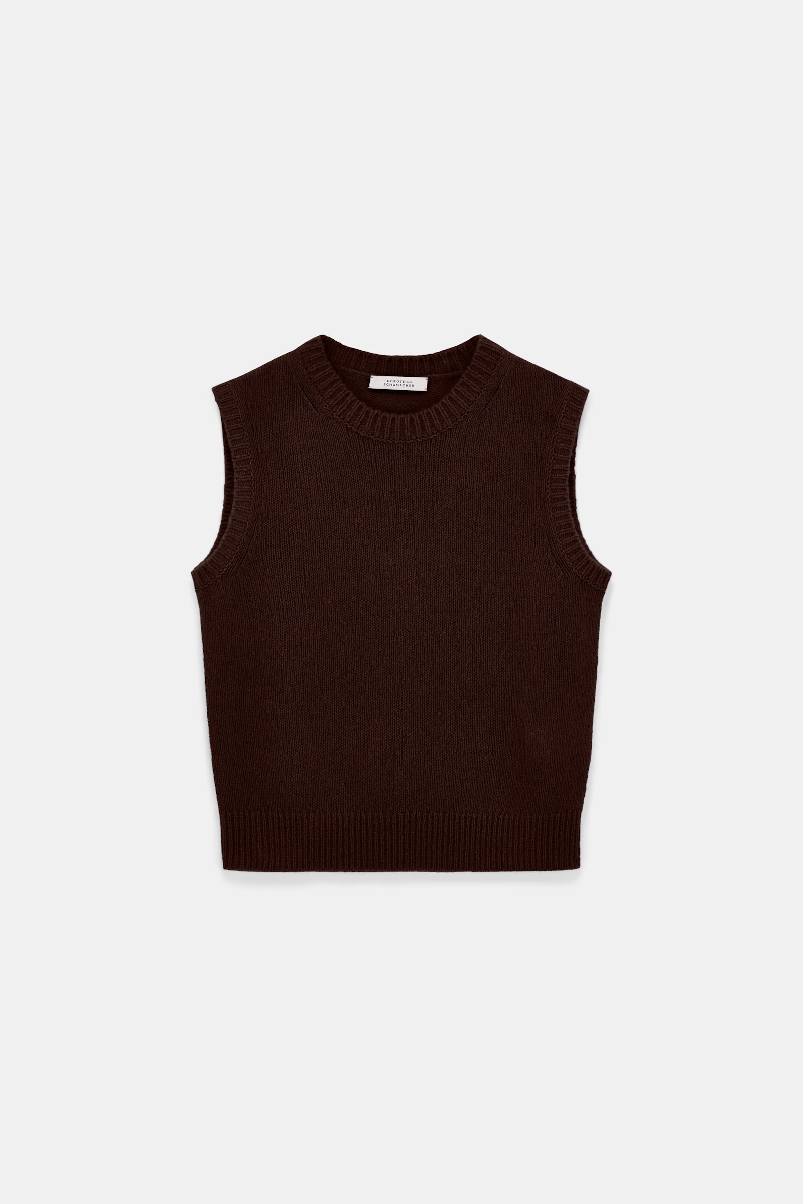 Dorothee Schumacher Top mit Rundhalsausschnitt chocolate
